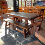 Conjunto comedor  Patagonia, madera roble.