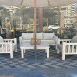 CONJUNTO SOFA DE TERRAZA MODELO C90, AGUADA BLANCO
